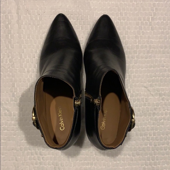Calvin Klein black leather booties - Picture 4 of 6